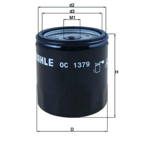 MAHLE OC1379  YAĞ FİLİTRE