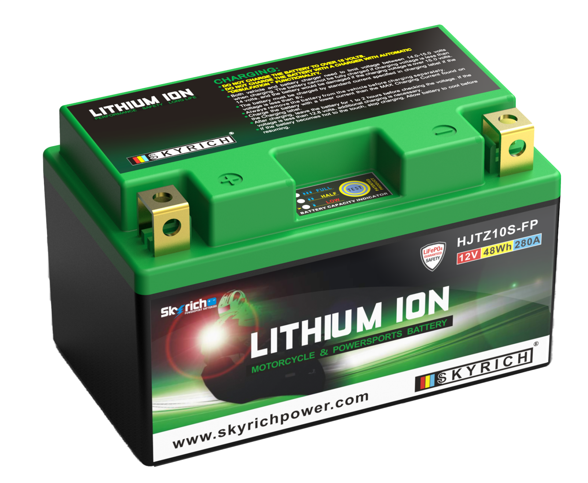 HJTZ10S-FP Skyrich Lityum Akü 12.8V 4Ah 280CCA 150*87*93