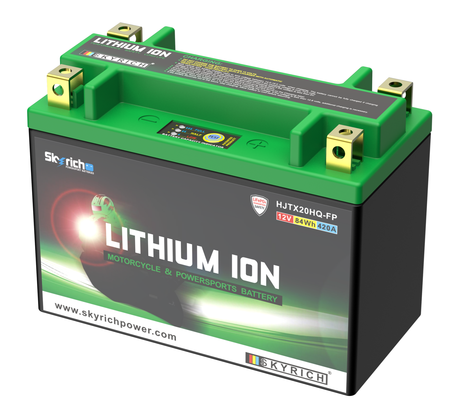 HJTX20HQ-FP Skyrich Lityum Akü 12.8V 8Ah 480CCA 175*87*130