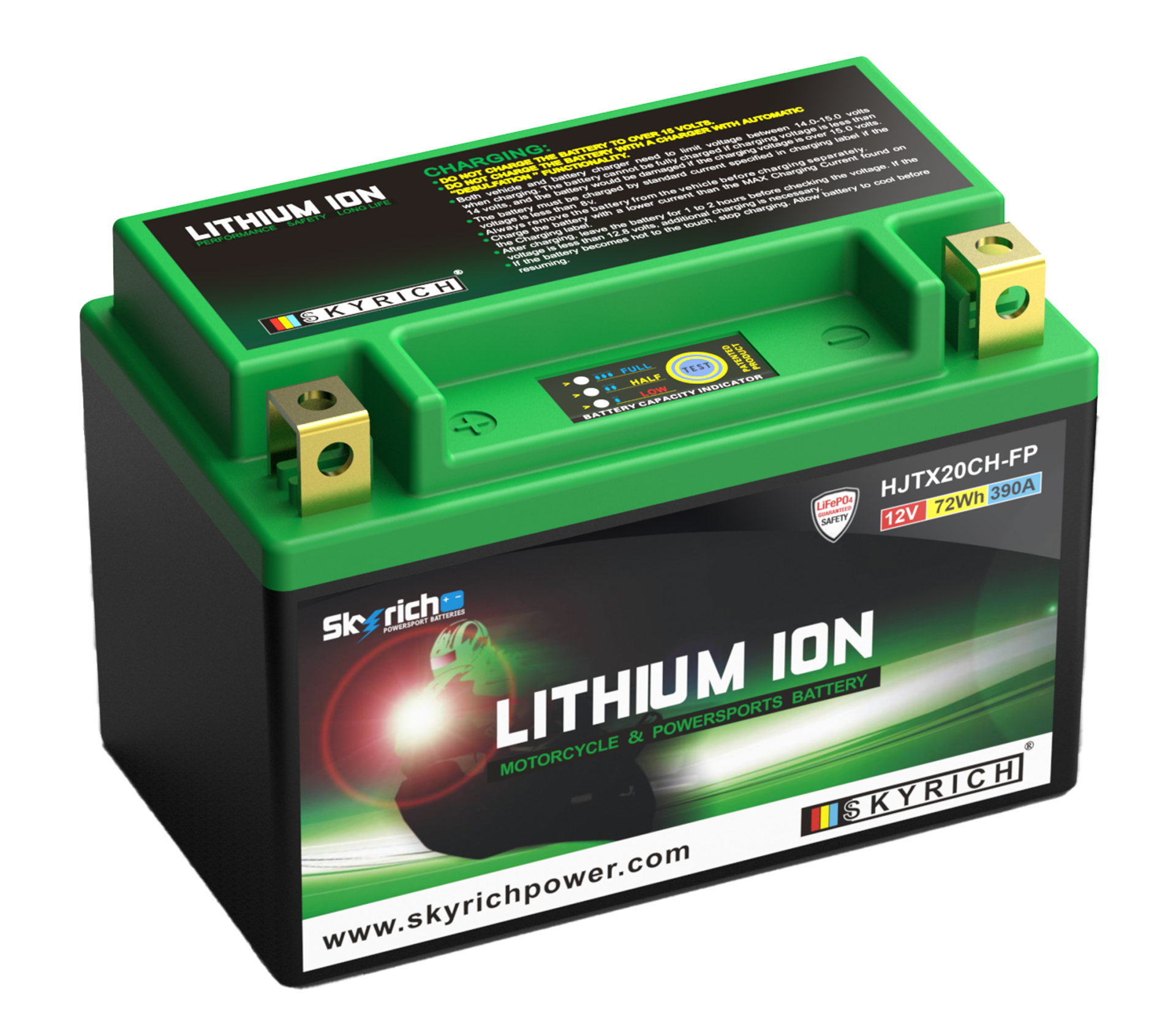 HJTX20CH-FP Skyrich Lityum Akü 12.8V 6Ah 390CCA 150*87*105