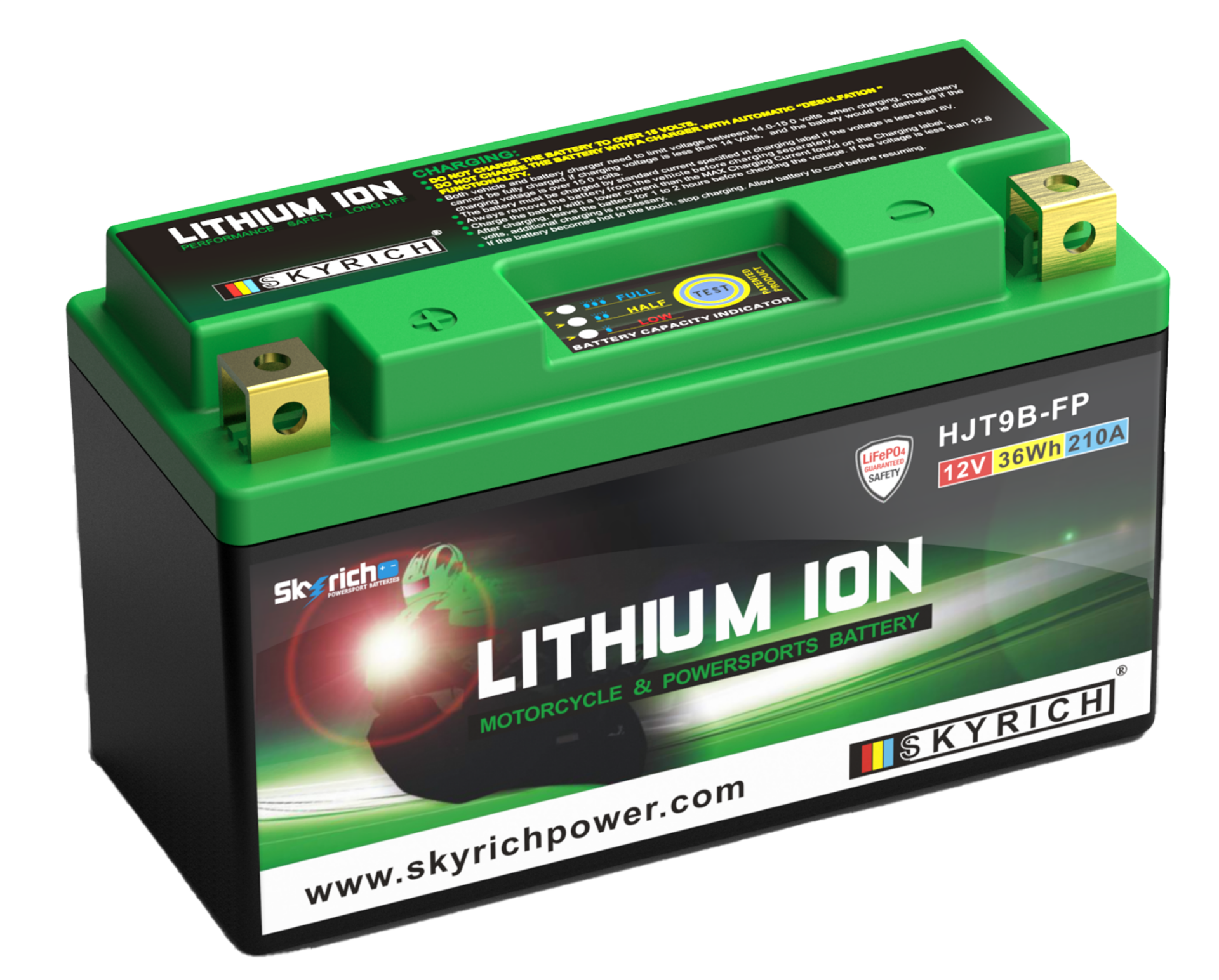 HJT9B-FP Skyrich Lityum Akü 12.8V 3Ah 210CCA 150*65*92